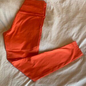Girlfriend Collective Blood Orange Compressive Pocket Ankle Legging M